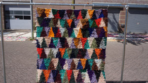 Colorful Boucherwite Wool & Yarn Rug