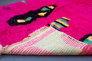 ARTISTIC & ABSTRACT PINK WOOL RUG