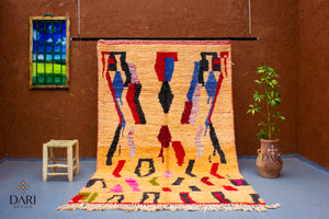 NEUTRAL & COLORFUL PATTERN WOOL RUG