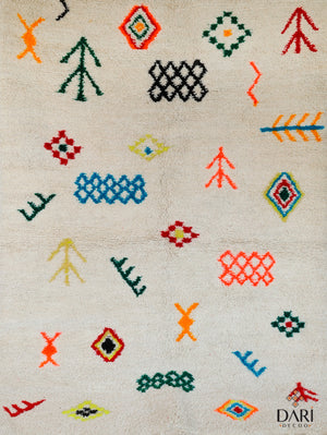 Azilal Wool with berber symbols