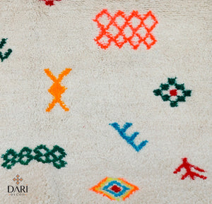 Azilalwolle mit Berbersymbolen