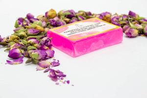 Glycerin artisanal soap with organic Argan oil and Rose