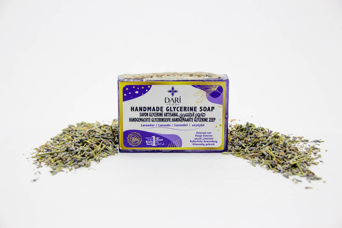 Glycerin artisanal soap with organic Argan oil and Lavender